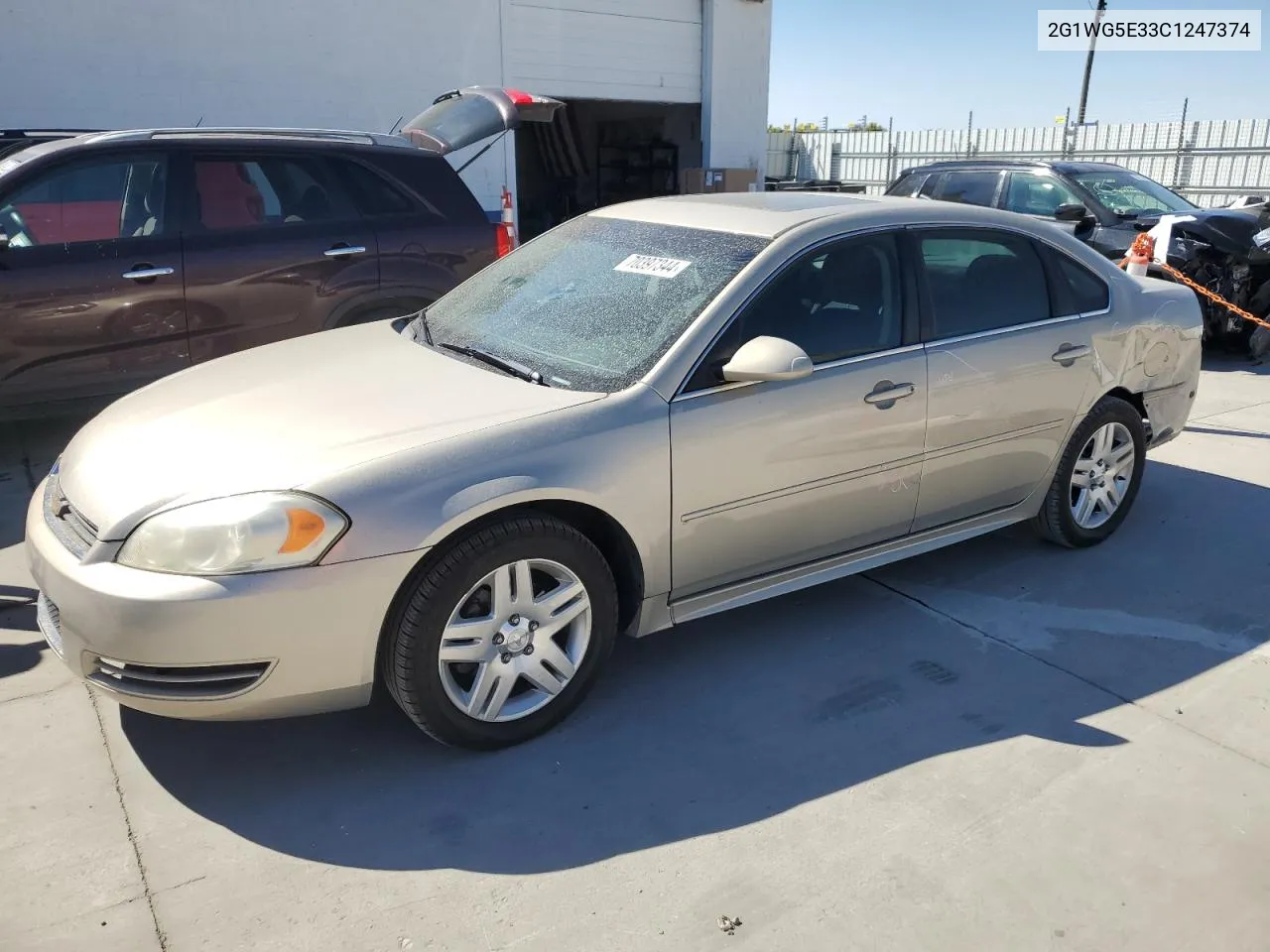 2012 Chevrolet Impala Lt VIN: 2G1WG5E33C1247374 Lot: 70397344