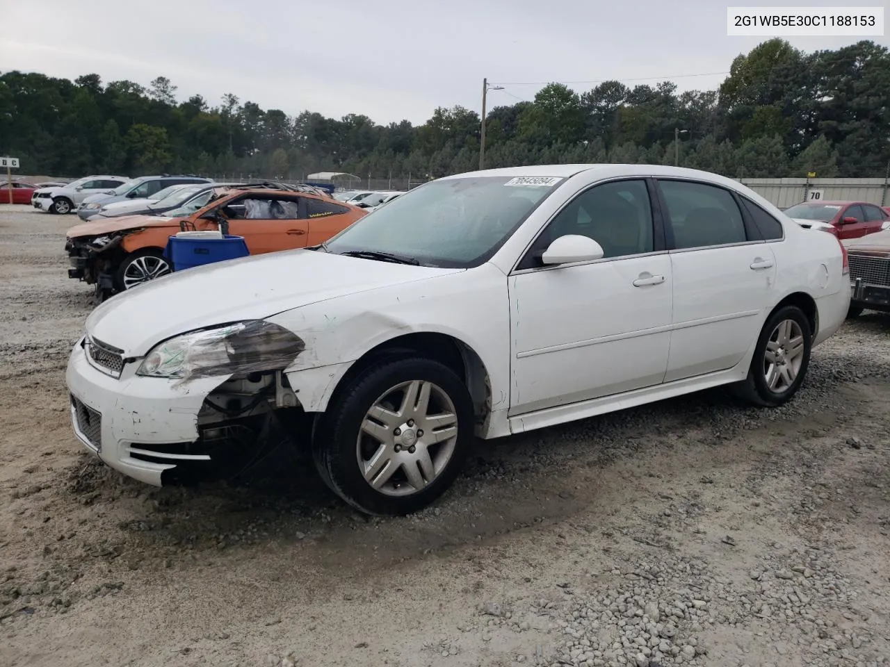 2012 Chevrolet Impala Lt VIN: 2G1WB5E30C1188153 Lot: 70845094