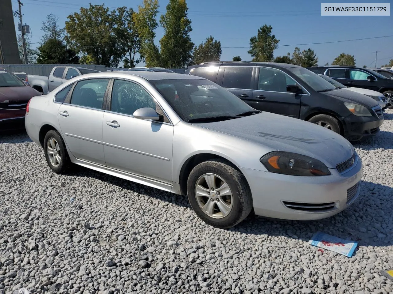 2G1WA5E33C1151729 2012 Chevrolet Impala Ls