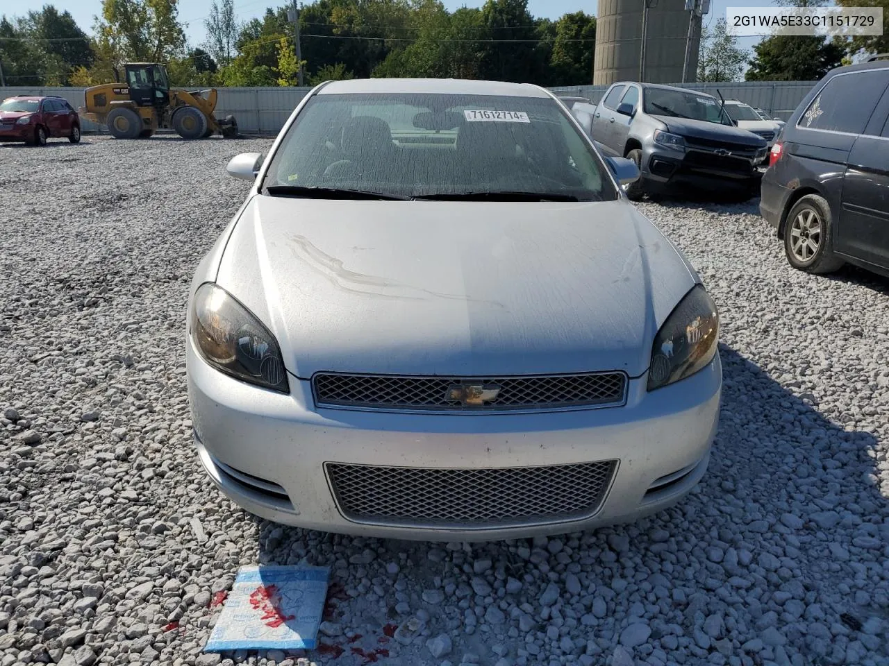 2G1WA5E33C1151729 2012 Chevrolet Impala Ls