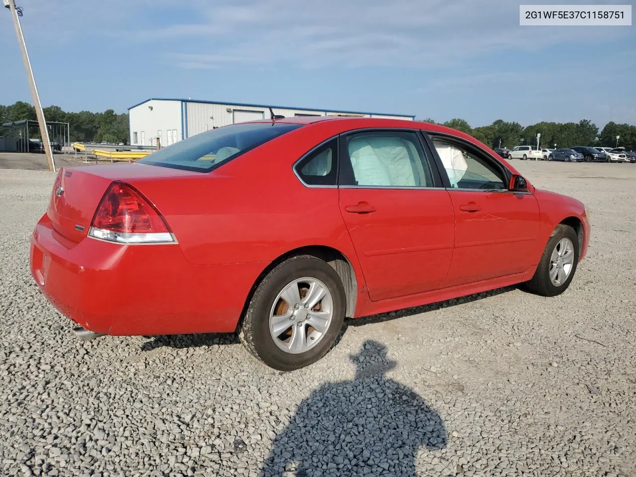 2012 Chevrolet Impala Ls VIN: 2G1WF5E37C1158751 Lot: 72412734