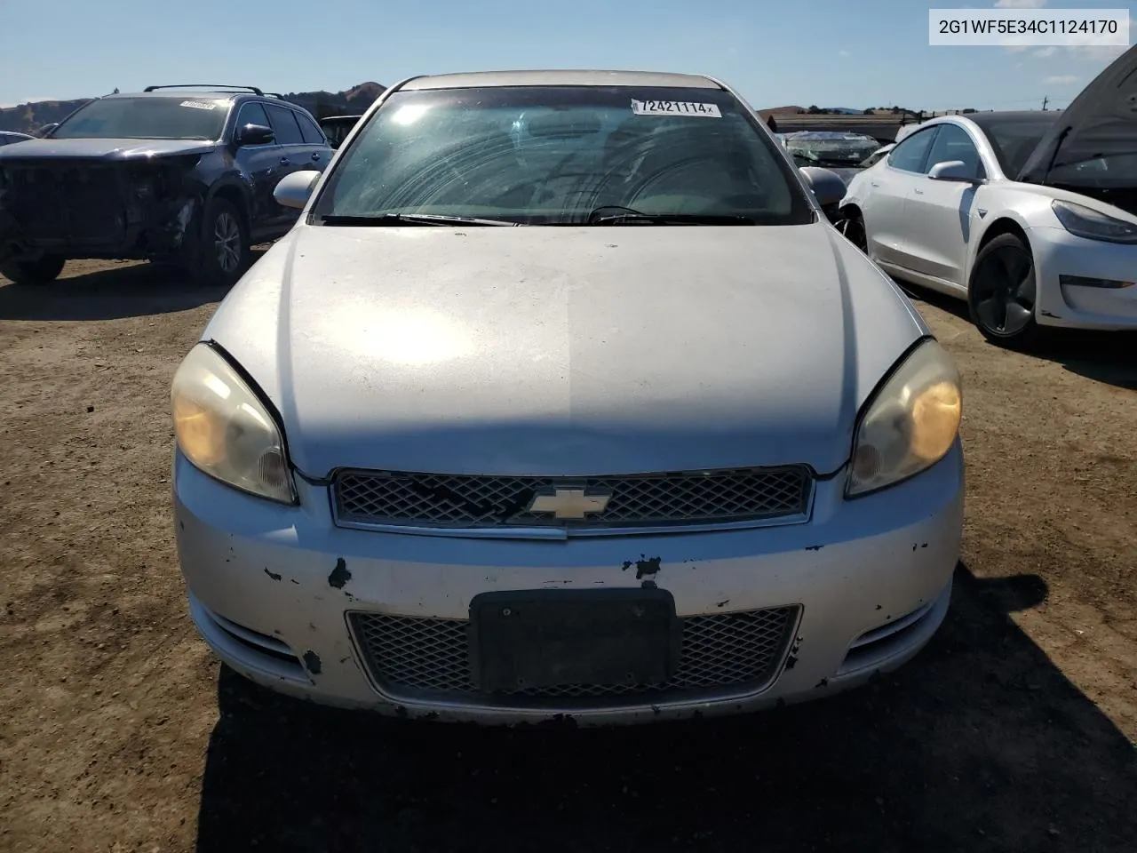 2012 Chevrolet Impala Ls VIN: 2G1WF5E34C1124170 Lot: 72421114