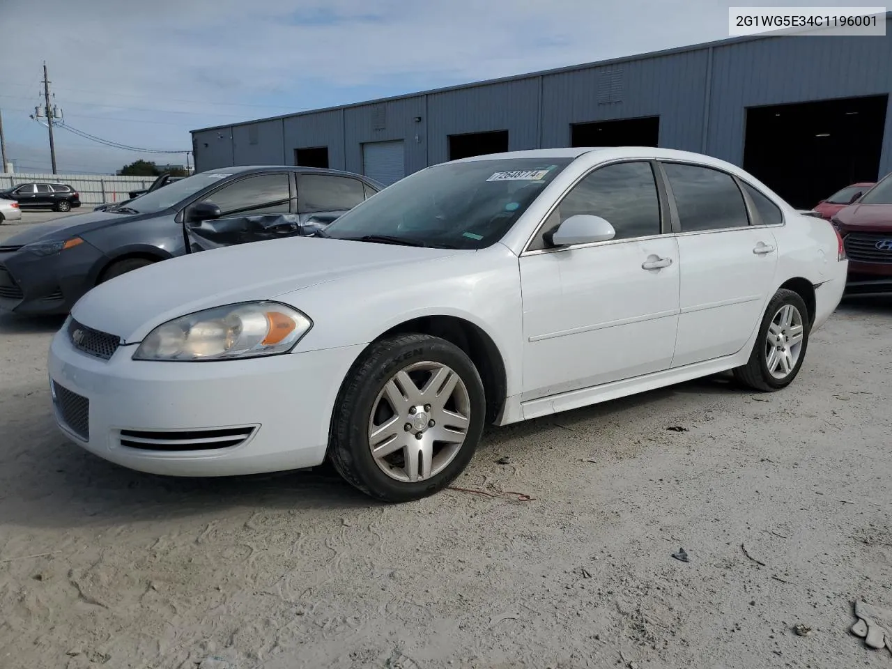 2012 Chevrolet Impala Lt VIN: 2G1WG5E34C1196001 Lot: 72648774