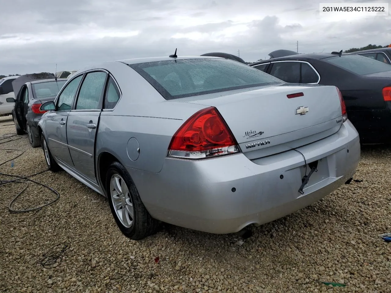 2012 Chevrolet Impala Ls VIN: 2G1WA5E34C1125222 Lot: 74176794