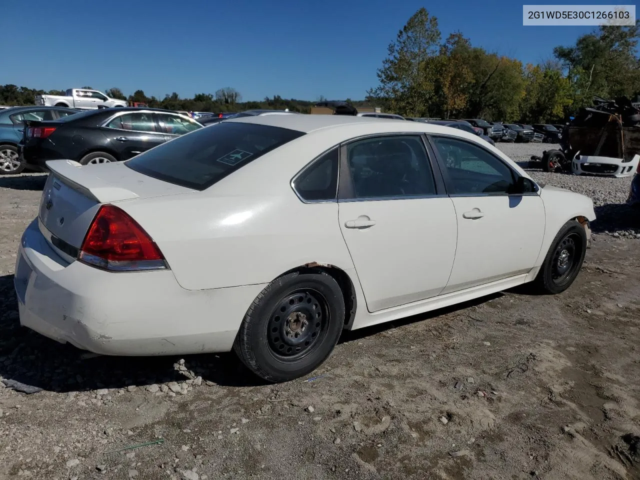 2012 Chevrolet Impala Police VIN: 2G1WD5E30C1266103 Lot: 74562114