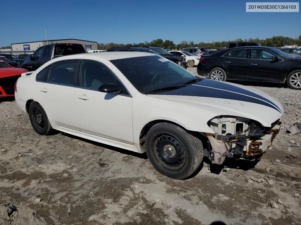 2012 Chevrolet Impala Police VIN: 2G1WD5E30C1266103 Lot: 74562114