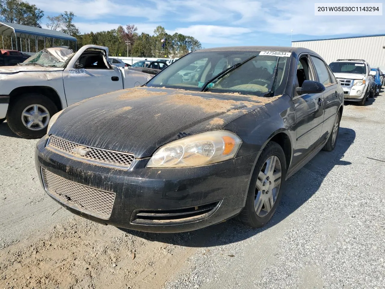 2012 Chevrolet Impala Lt VIN: 2G1WG5E30C1143294 Lot: 74756034