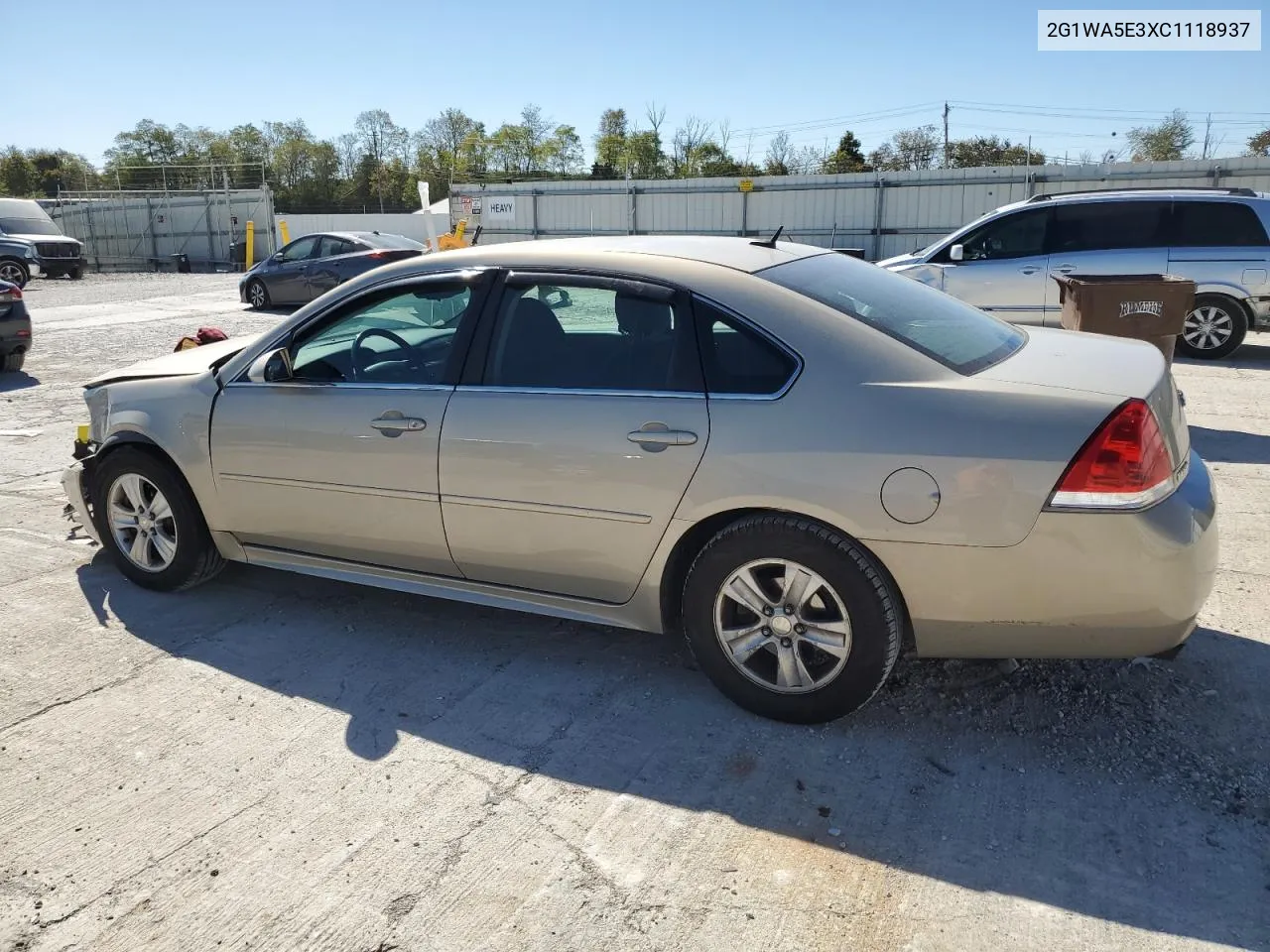 2012 Chevrolet Impala Ls VIN: 2G1WA5E3XC1118937 Lot: 75326864