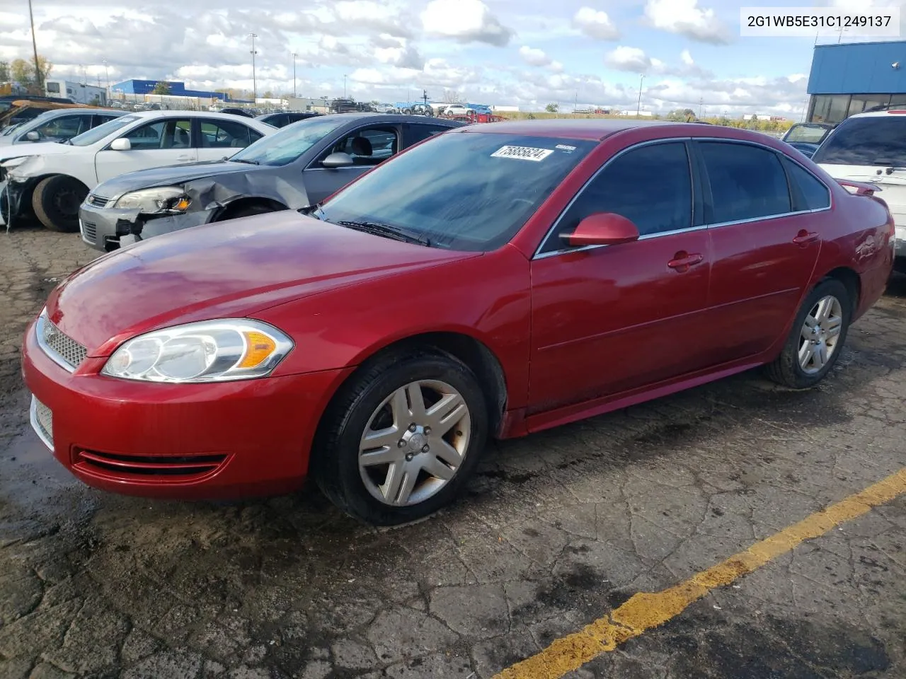 2012 Chevrolet Impala Lt VIN: 2G1WB5E31C1249137 Lot: 75885624