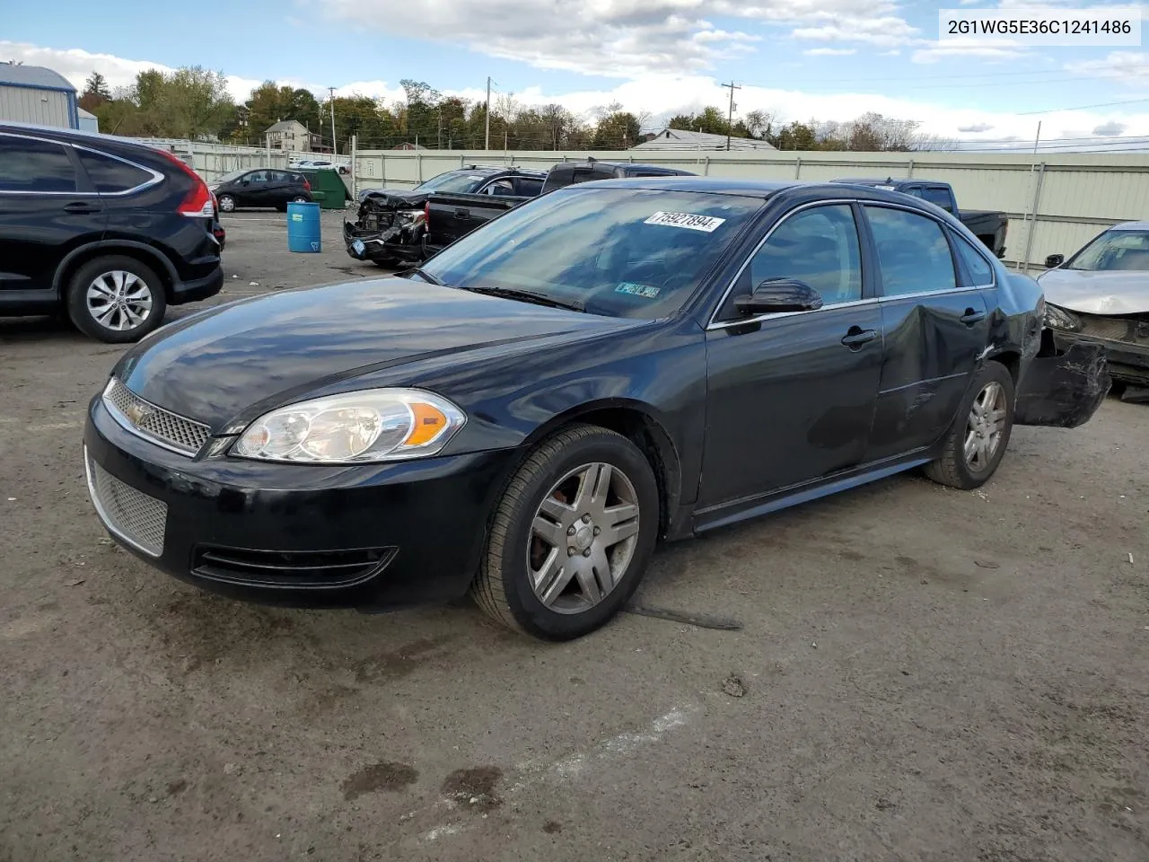 2012 Chevrolet Impala Lt VIN: 2G1WG5E36C1241486 Lot: 75927894