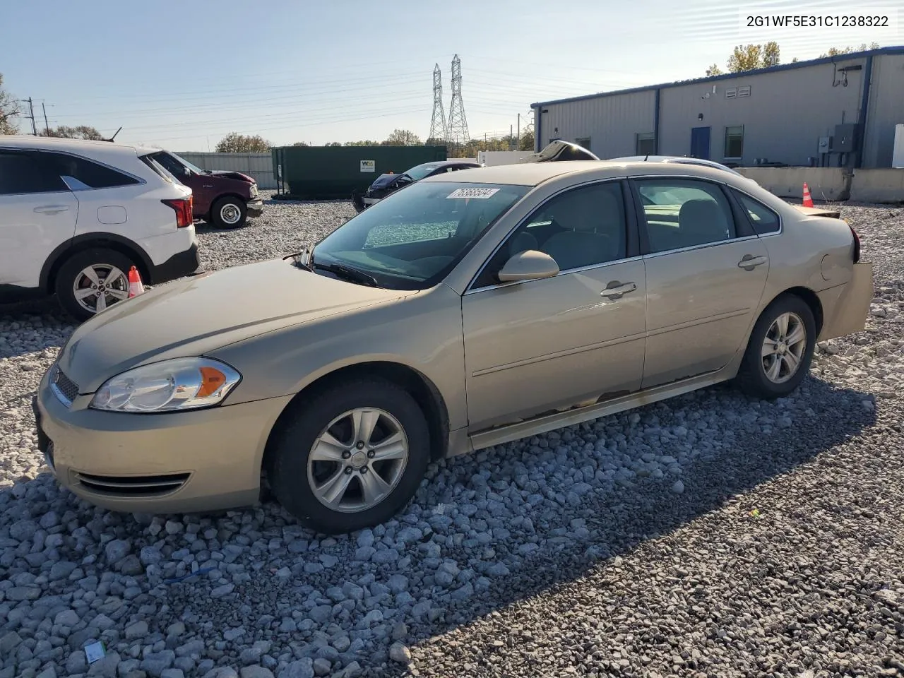 2012 Chevrolet Impala Ls VIN: 2G1WF5E31C1238322 Lot: 76368504