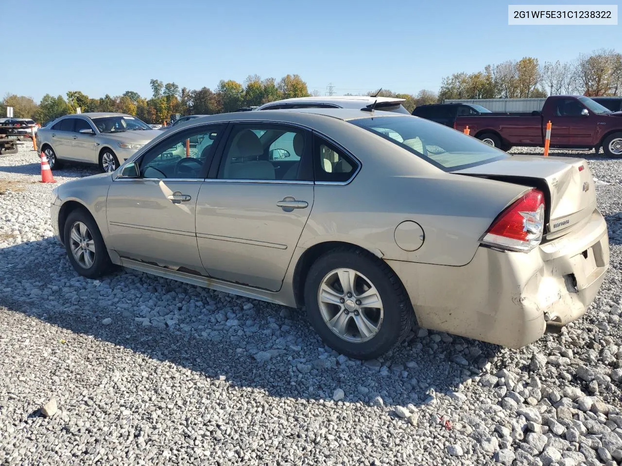 2012 Chevrolet Impala Ls VIN: 2G1WF5E31C1238322 Lot: 76368504