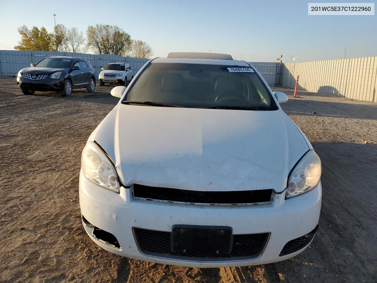 2012 Chevrolet Impala Ltz VIN: 2G1WC5E37C1222960 Lot: 76485744