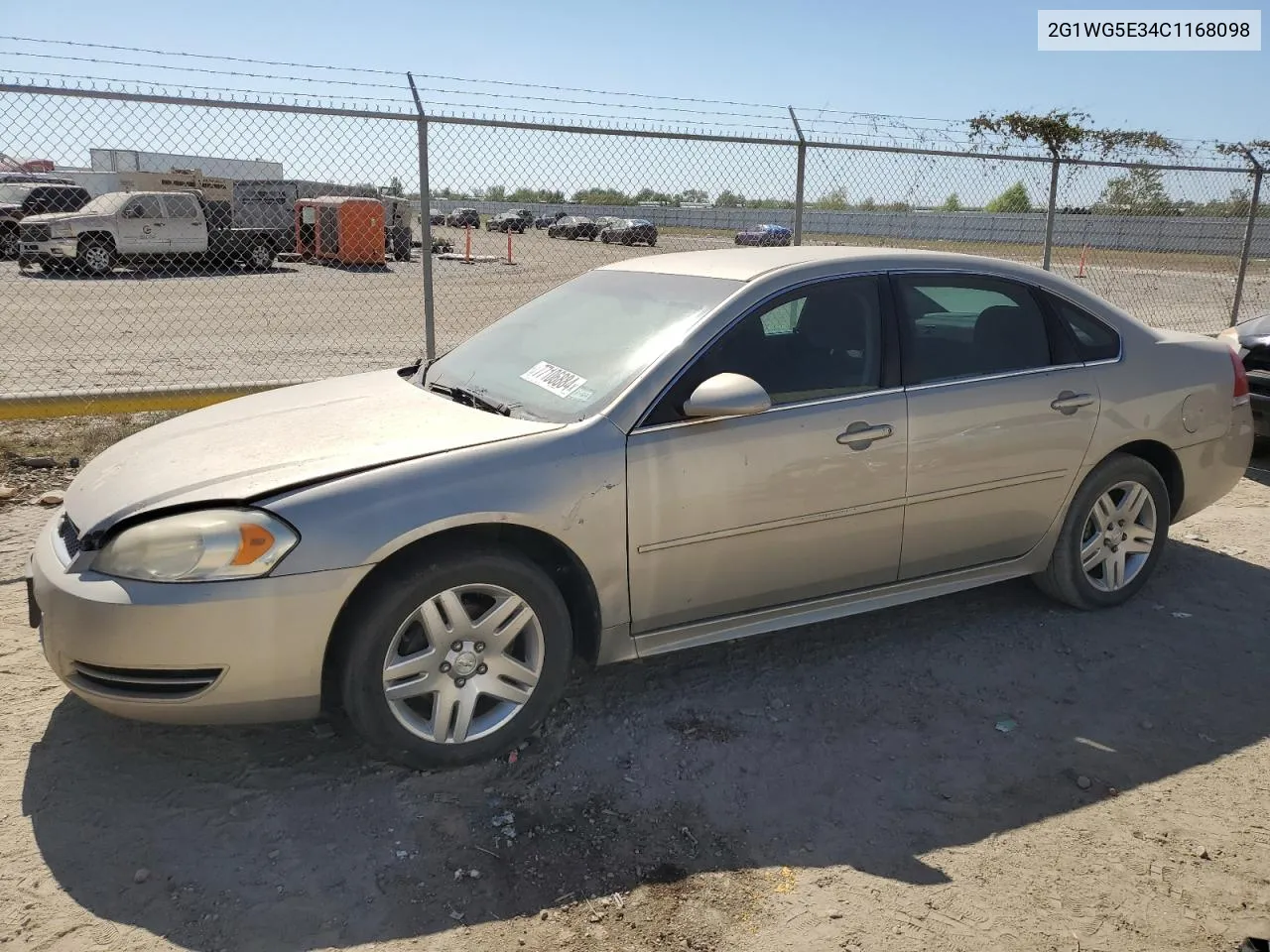 2012 Chevrolet Impala Lt VIN: 2G1WG5E34C1168098 Lot: 77106884