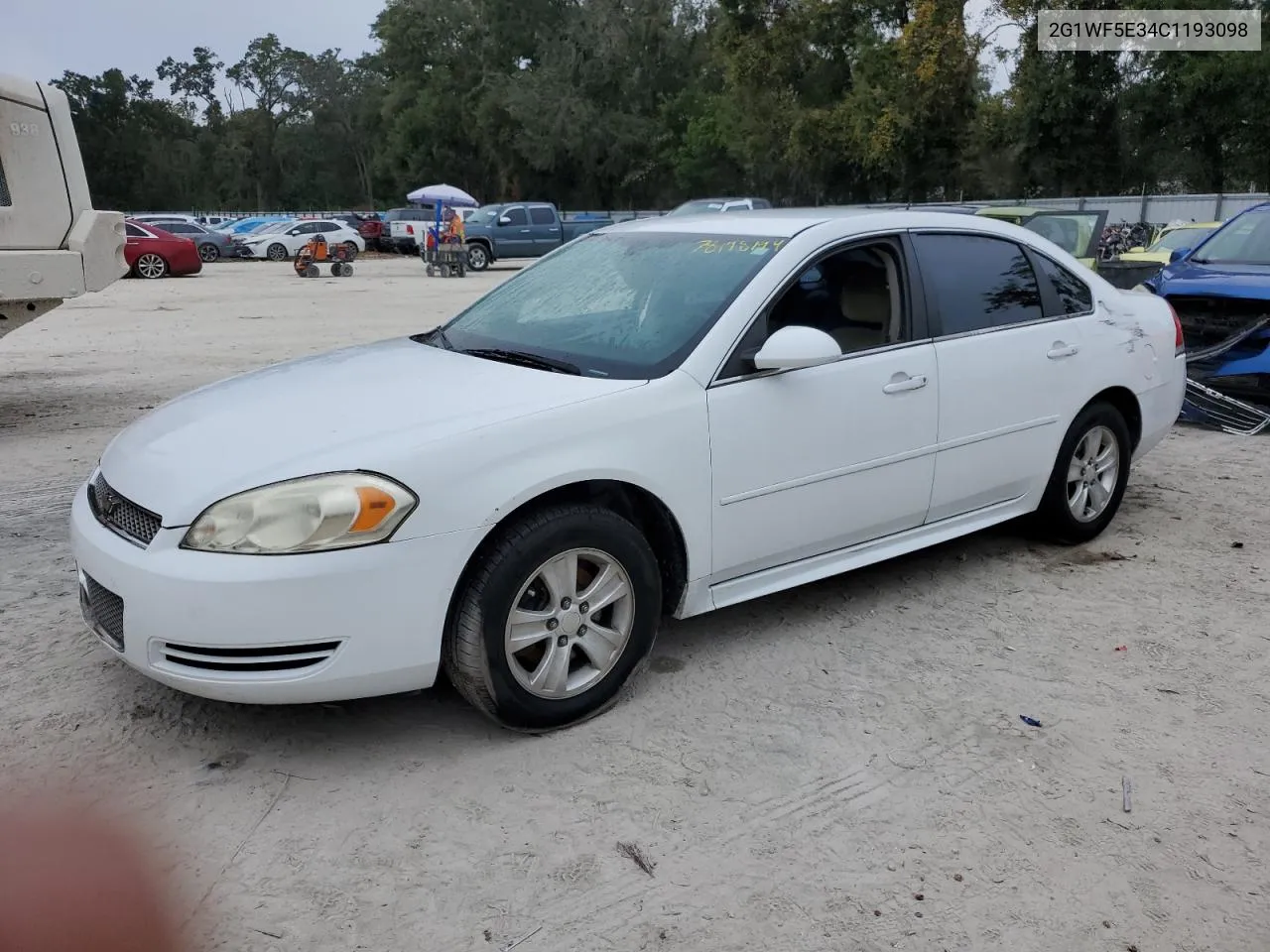 2012 Chevrolet Impala Ls VIN: 2G1WF5E34C1193098 Lot: 78198194