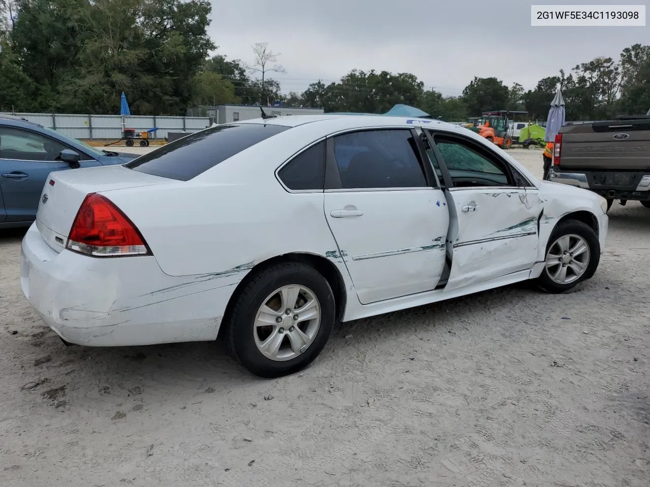 2012 Chevrolet Impala Ls VIN: 2G1WF5E34C1193098 Lot: 78198194