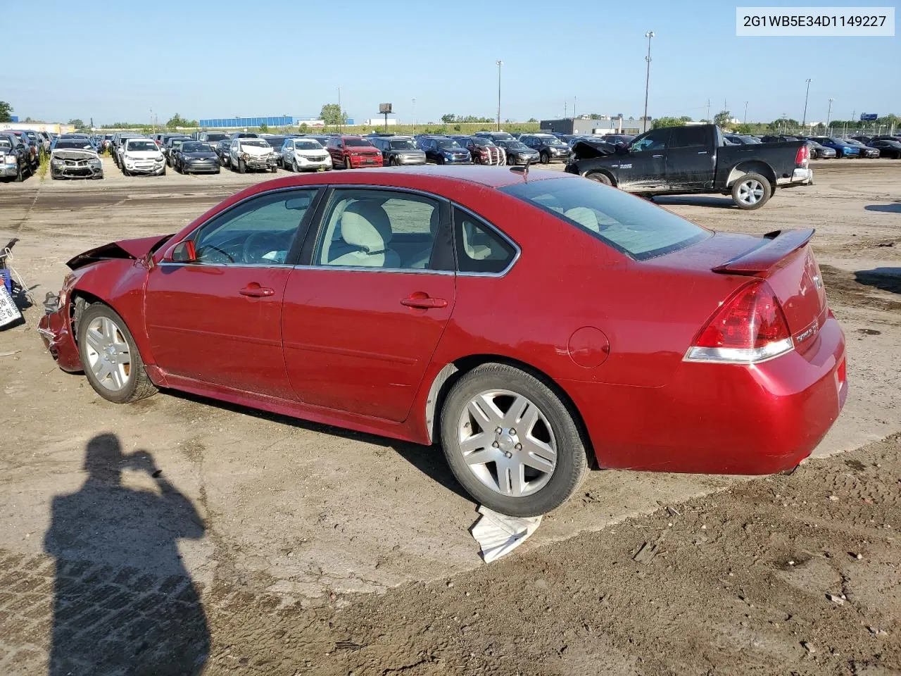 2013 Chevrolet Impala Lt VIN: 2G1WB5E34D1149227 Lot: 66873464