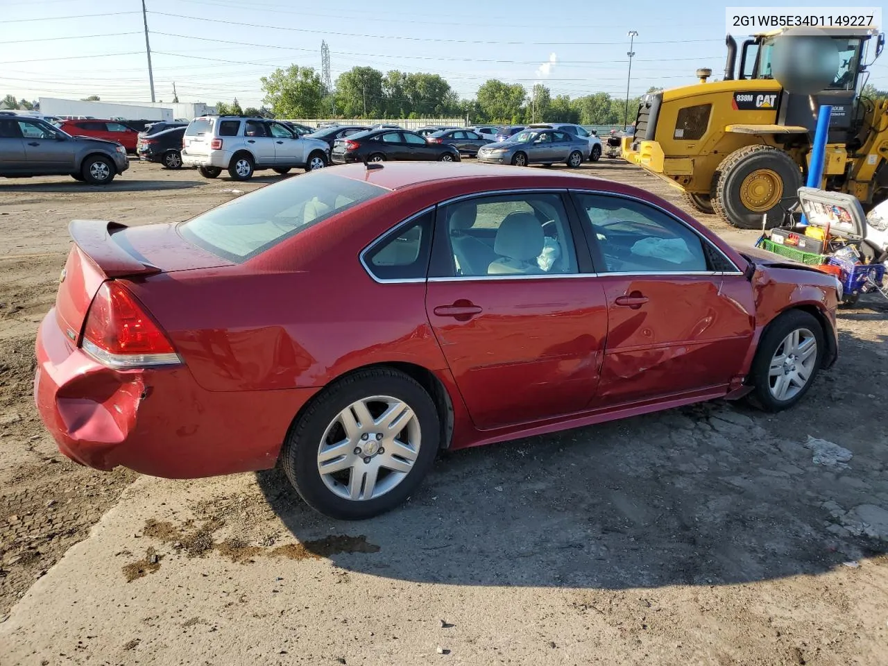 2013 Chevrolet Impala Lt VIN: 2G1WB5E34D1149227 Lot: 66873464