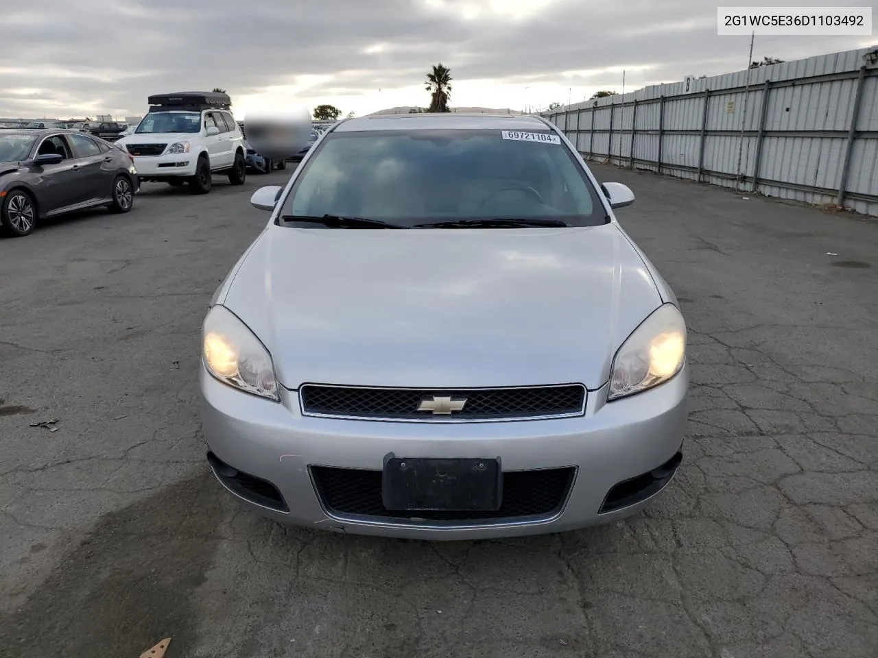 2013 Chevrolet Impala Ltz VIN: 2G1WC5E36D1103492 Lot: 69721104