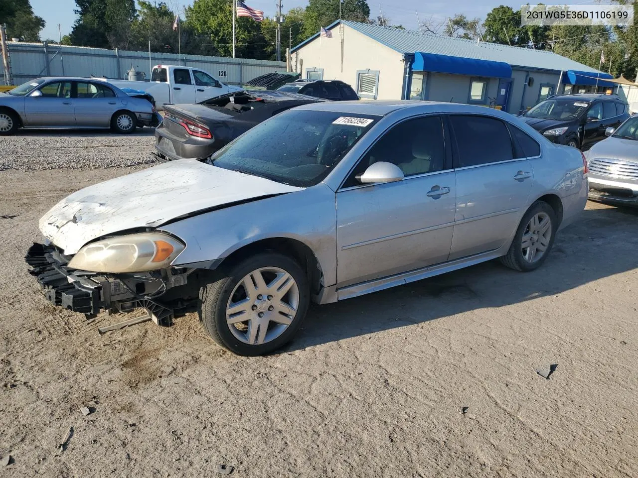 2013 Chevrolet Impala Lt VIN: 2G1WG5E36D1106199 Lot: 71562394