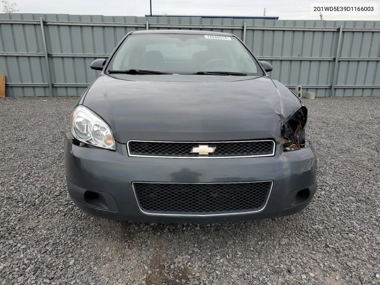 2013 Chevrolet Impala Police VIN: 2G1WD5E39D1166003 Lot: 72040314