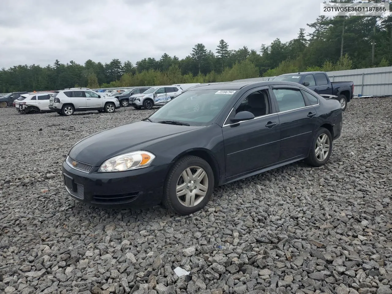 2013 Chevrolet Impala Lt VIN: 2G1WG5E36D1187866 Lot: 72396794