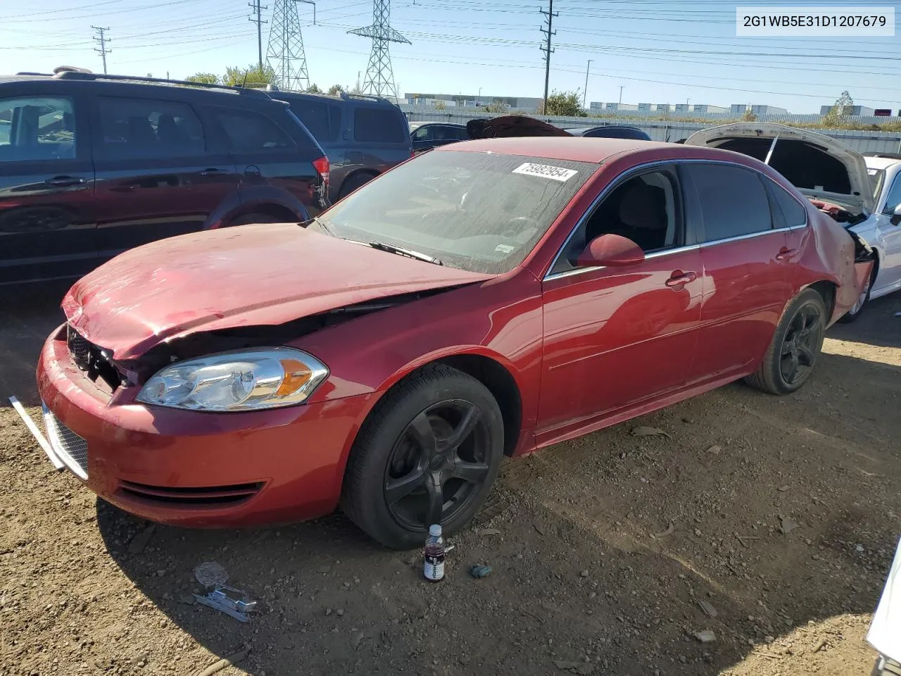 2013 Chevrolet Impala Lt VIN: 2G1WB5E31D1207679 Lot: 75982954