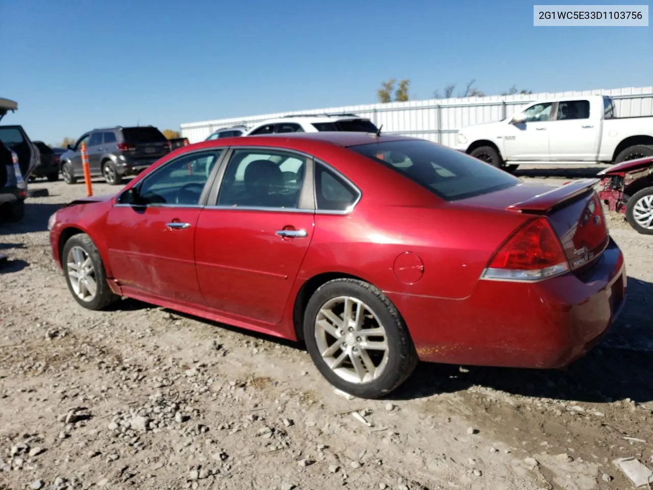 2013 Chevrolet Impala Ltz VIN: 2G1WC5E33D1103756 Lot: 76521644