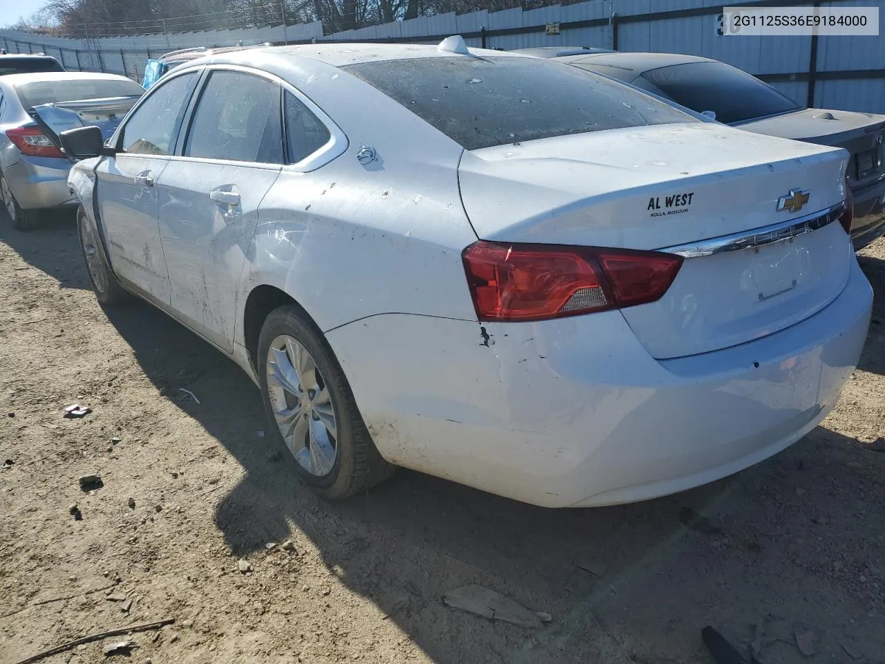 2G1125S36E9184000 2014 Chevrolet Impala Lt