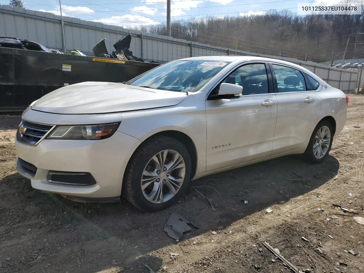 1G1125S37EU104478 2014 Chevrolet Impala Lt