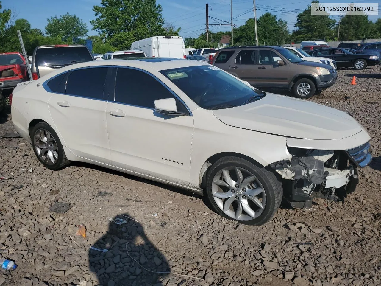 2014 Chevrolet Impala Lt VIN: 2G1125S3XE9162792 Lot: 60032314