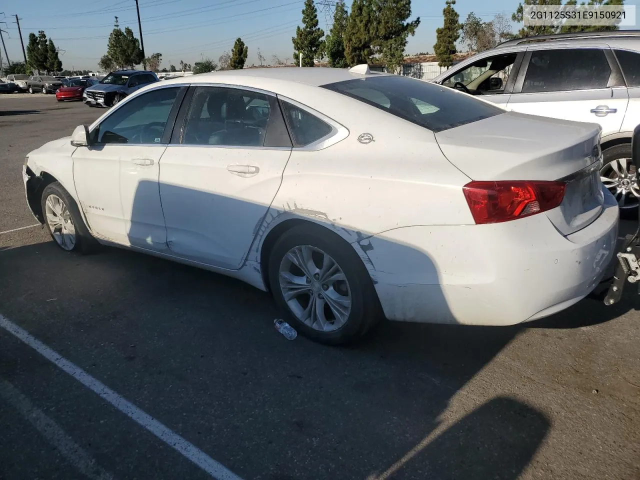 2014 Chevrolet Impala Lt VIN: 2G1125S31E9150921 Lot: 69958284