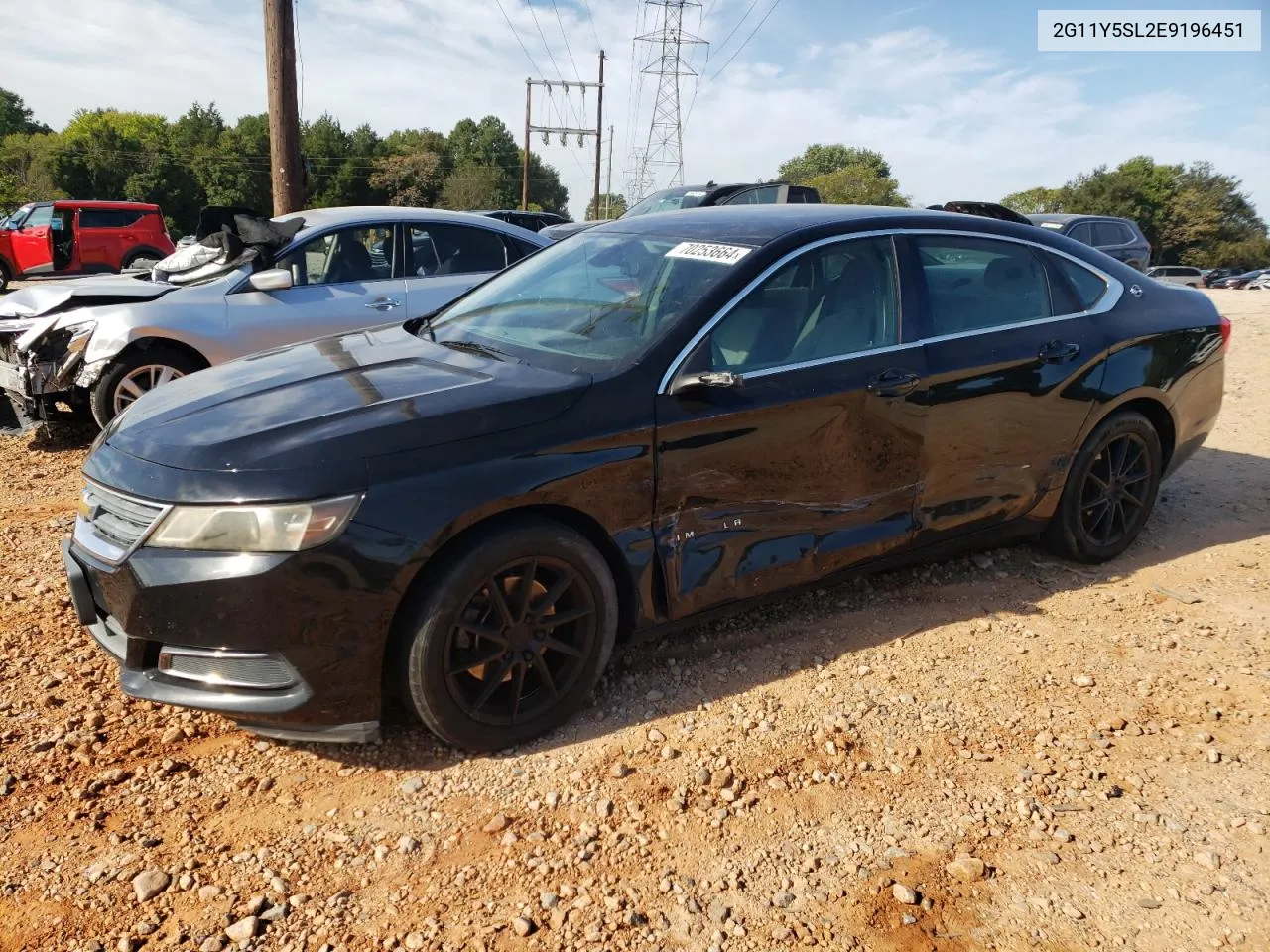 2014 Chevrolet Impala Ls VIN: 2G11Y5SL2E9196451 Lot: 70253664