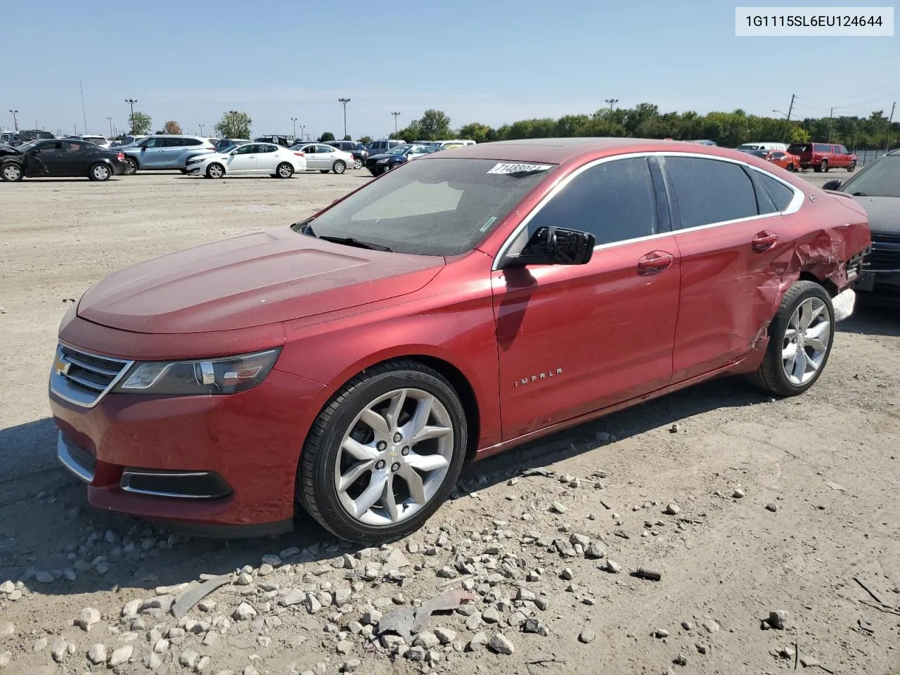 1G1115SL6EU124644 2014 Chevrolet Impala Lt