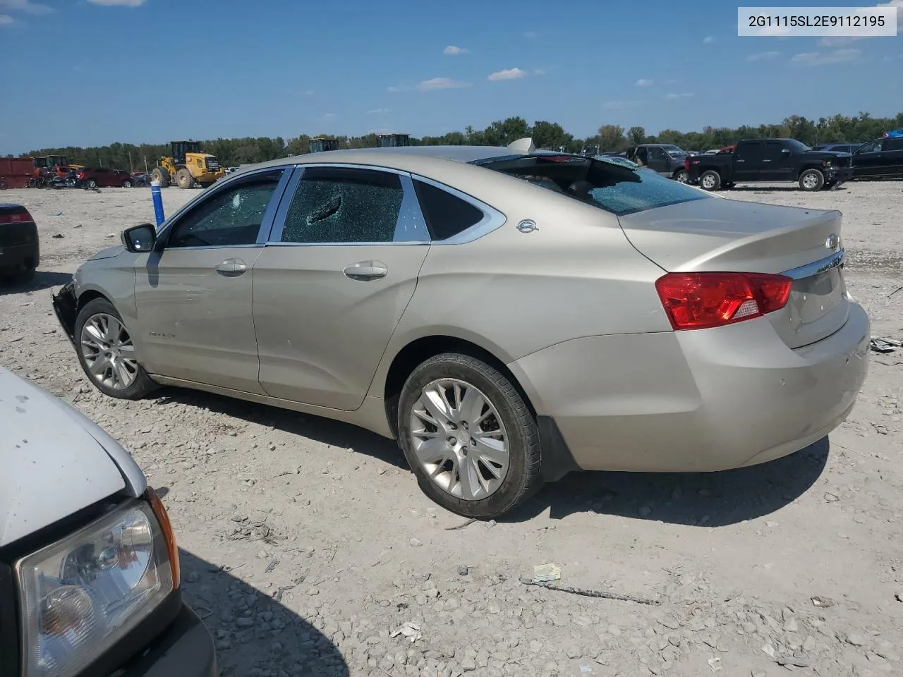 2014 Chevrolet Impala Lt VIN: 2G1115SL2E9112195 Lot: 71805364