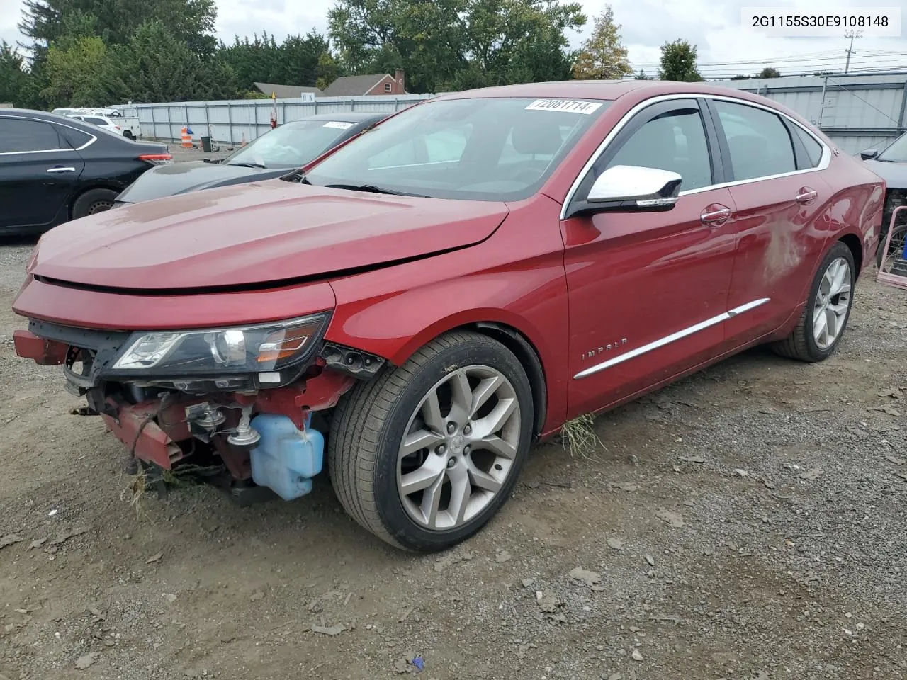 2014 Chevrolet Impala Ltz VIN: 2G1155S30E9108148 Lot: 72081714