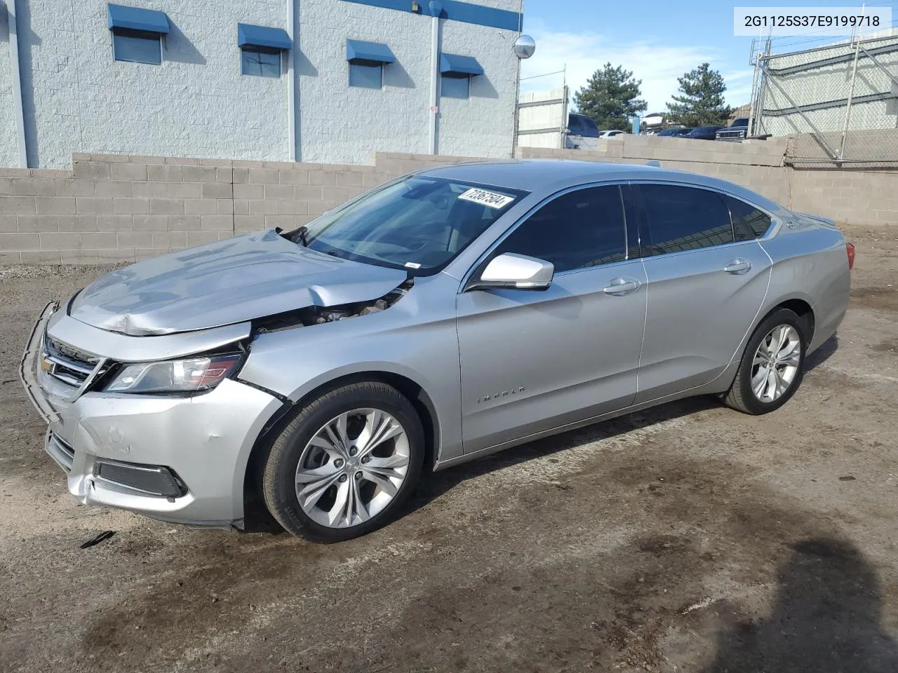 2014 Chevrolet Impala Lt VIN: 2G1125S37E9199718 Lot: 72367504