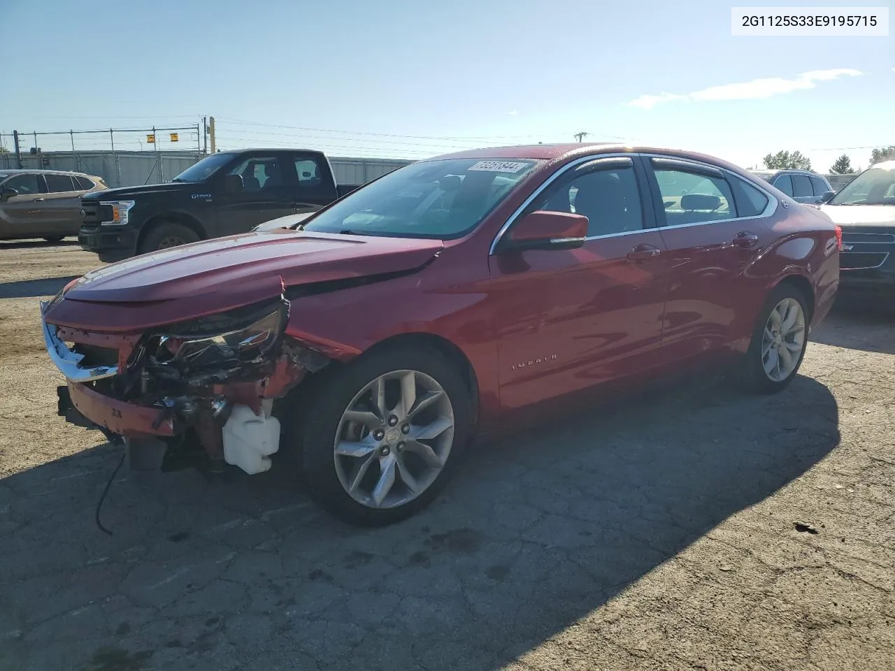 2014 Chevrolet Impala Lt VIN: 2G1125S33E9195715 Lot: 73251844