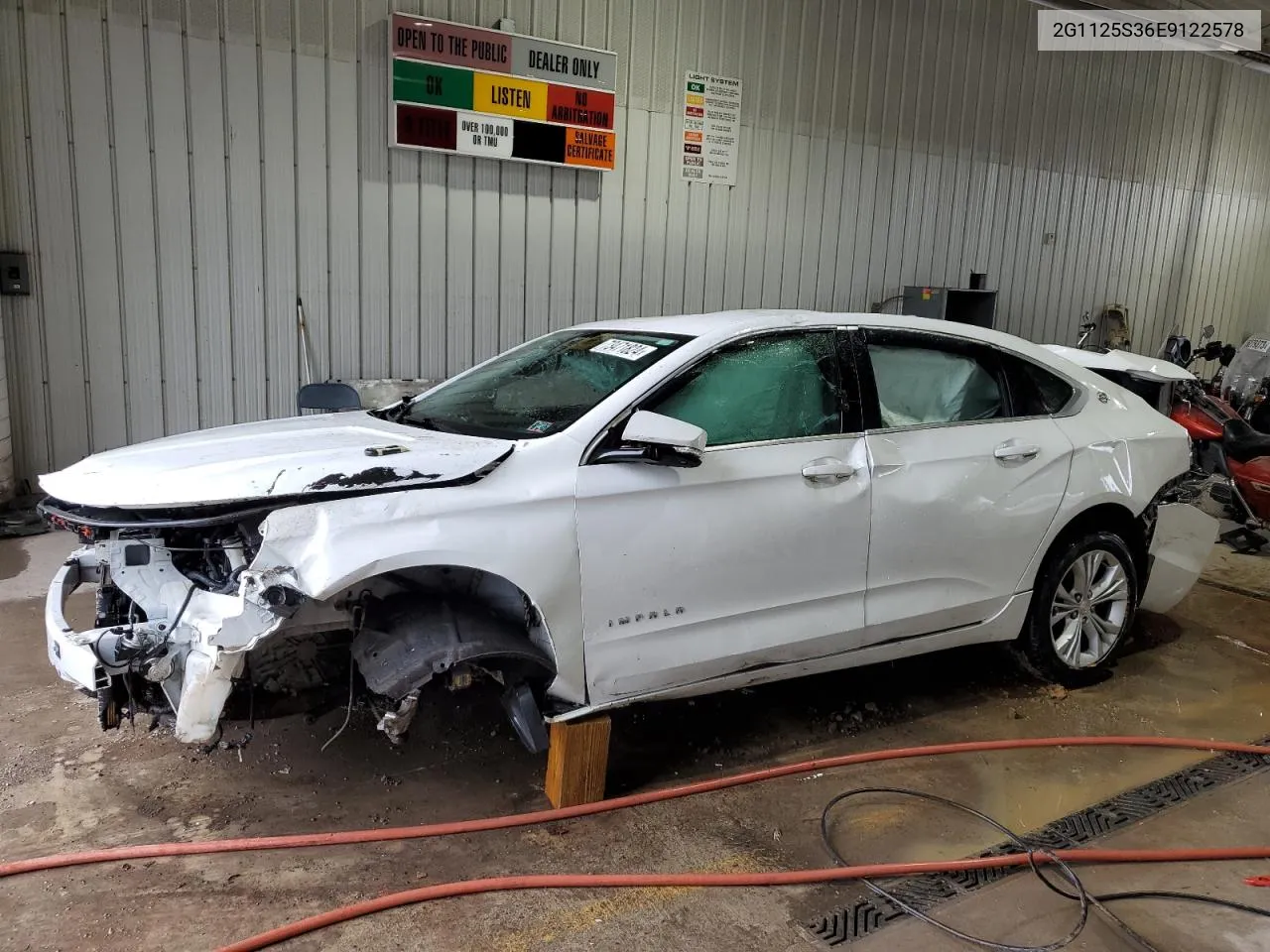 2G1125S36E9122578 2014 Chevrolet Impala Lt