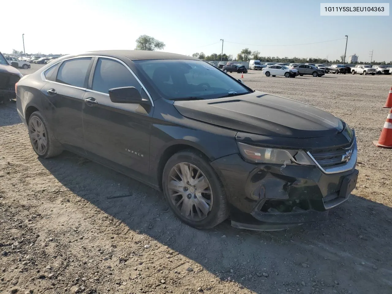 2014 Chevrolet Impala Ls VIN: 1G11Y5SL3EU104363 Lot: 74618914