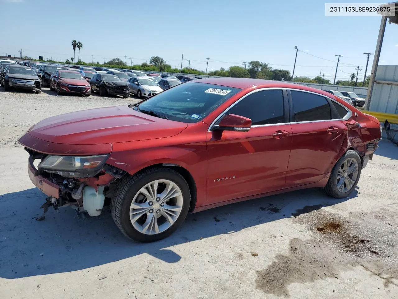 2014 Chevrolet Impala Lt VIN: 2G1115SL8E9236875 Lot: 75877634