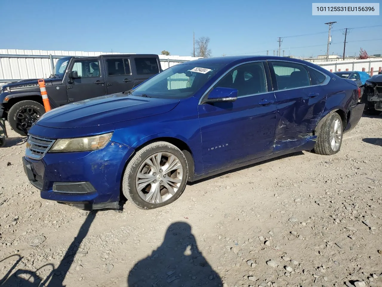 2014 Chevrolet Impala Lt VIN: 1G1125S31EU156396 Lot: 76294004