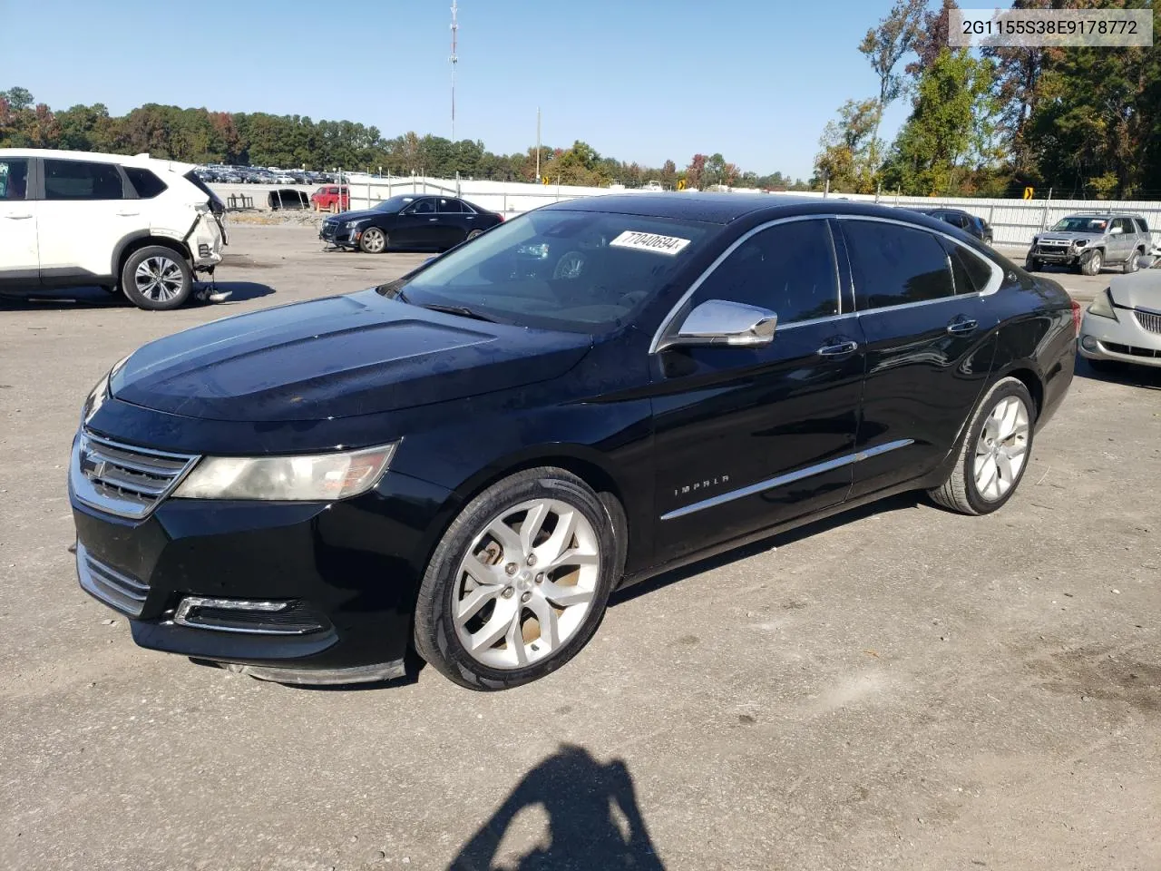 2014 Chevrolet Impala Ltz VIN: 2G1155S38E9178772 Lot: 77040694