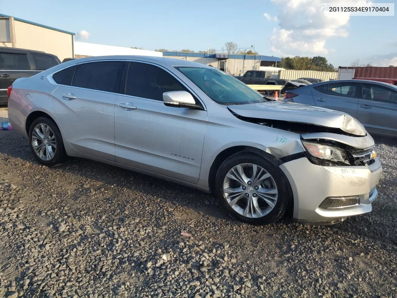 2014 Chevrolet Impala Lt VIN: 2G1125S34E9170404 Lot: 78193814