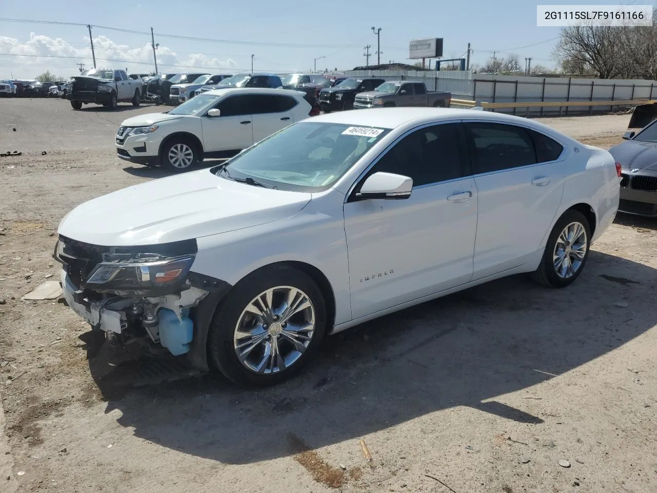 2G1115SL7F9161166 2015 Chevrolet Impala Lt