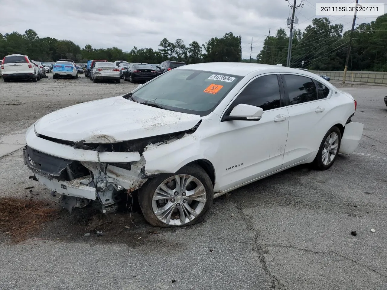 2G1115SL3F9204711 2015 Chevrolet Impala Lt