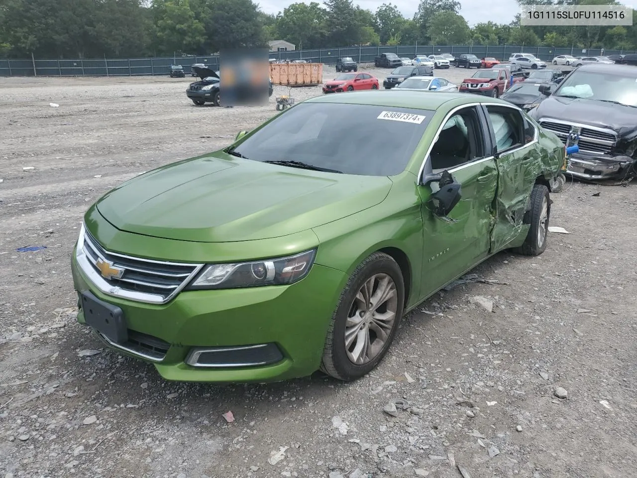 2015 Chevrolet Impala Lt VIN: 1G1115SL0FU114516 Lot: 67759454