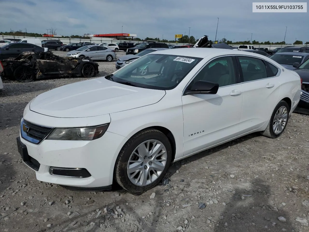 2015 Chevrolet Impala Ls VIN: 1G11X5SL9FU103755 Lot: 69715034