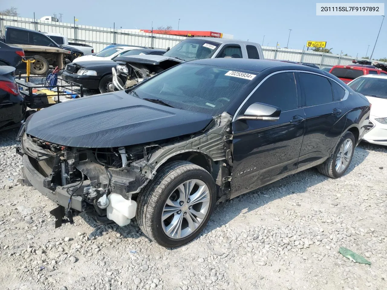 2015 Chevrolet Impala Lt VIN: 2G1115SL7F9197892 Lot: 70255934