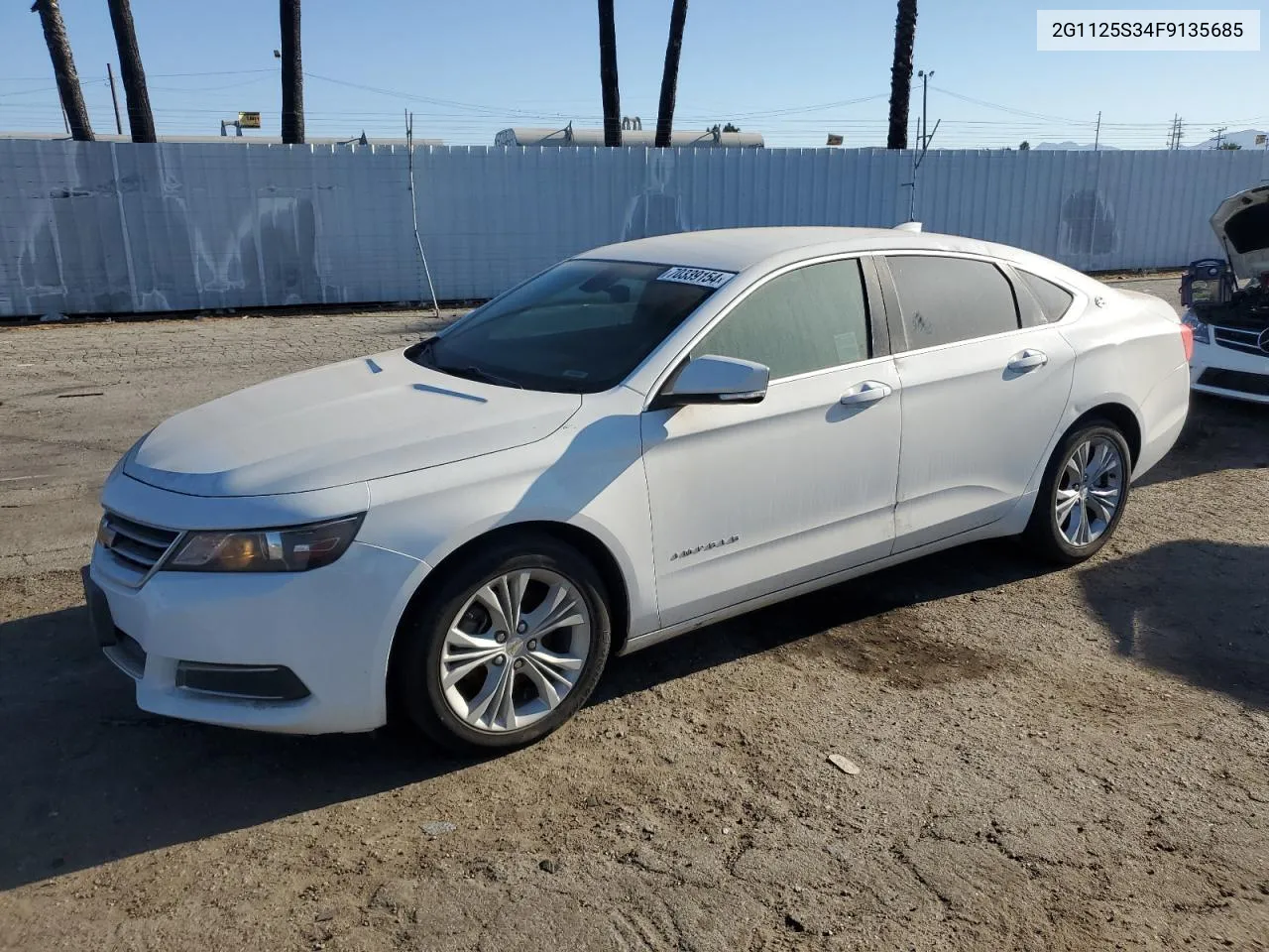 2G1125S34F9135685 2015 Chevrolet Impala Lt